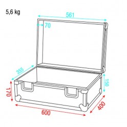 Showgear D7492B Universal Foam Case 2